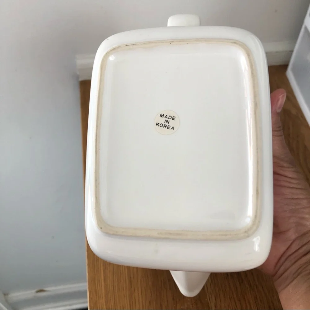 VTG Deco Revival‎ White Ceramic Tea Set MCM